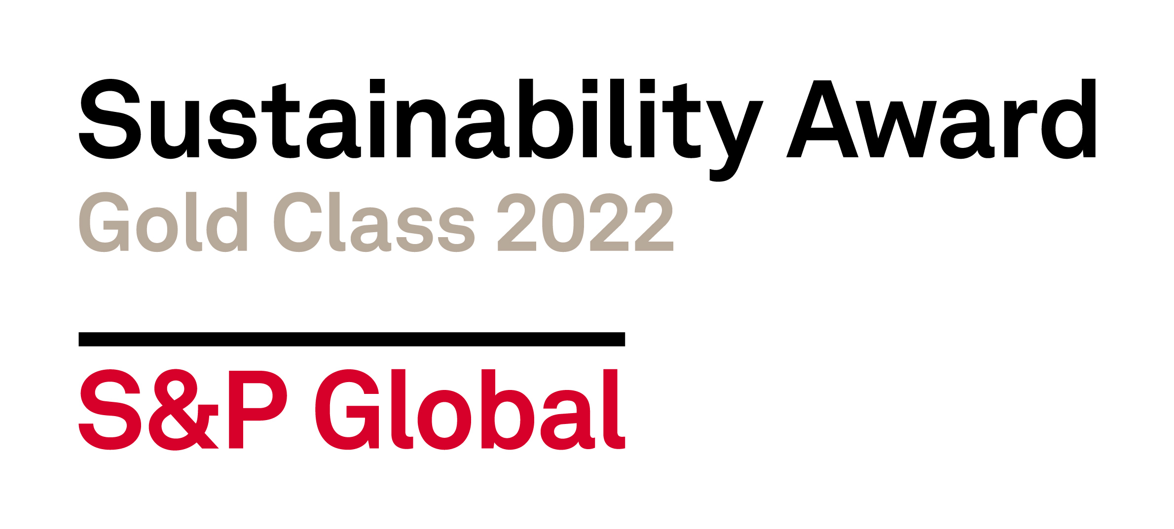 Sustainability award - gold class 2022